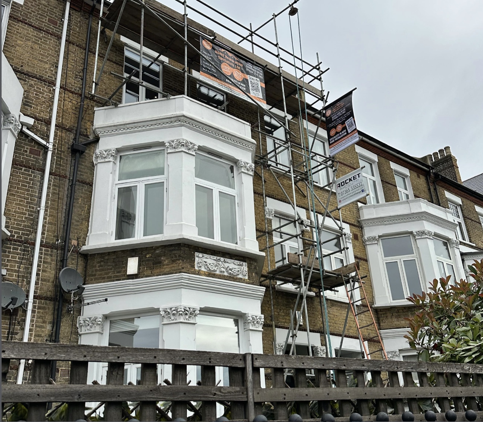 Rear extension scaffolding, London — Rocket Scaffolding